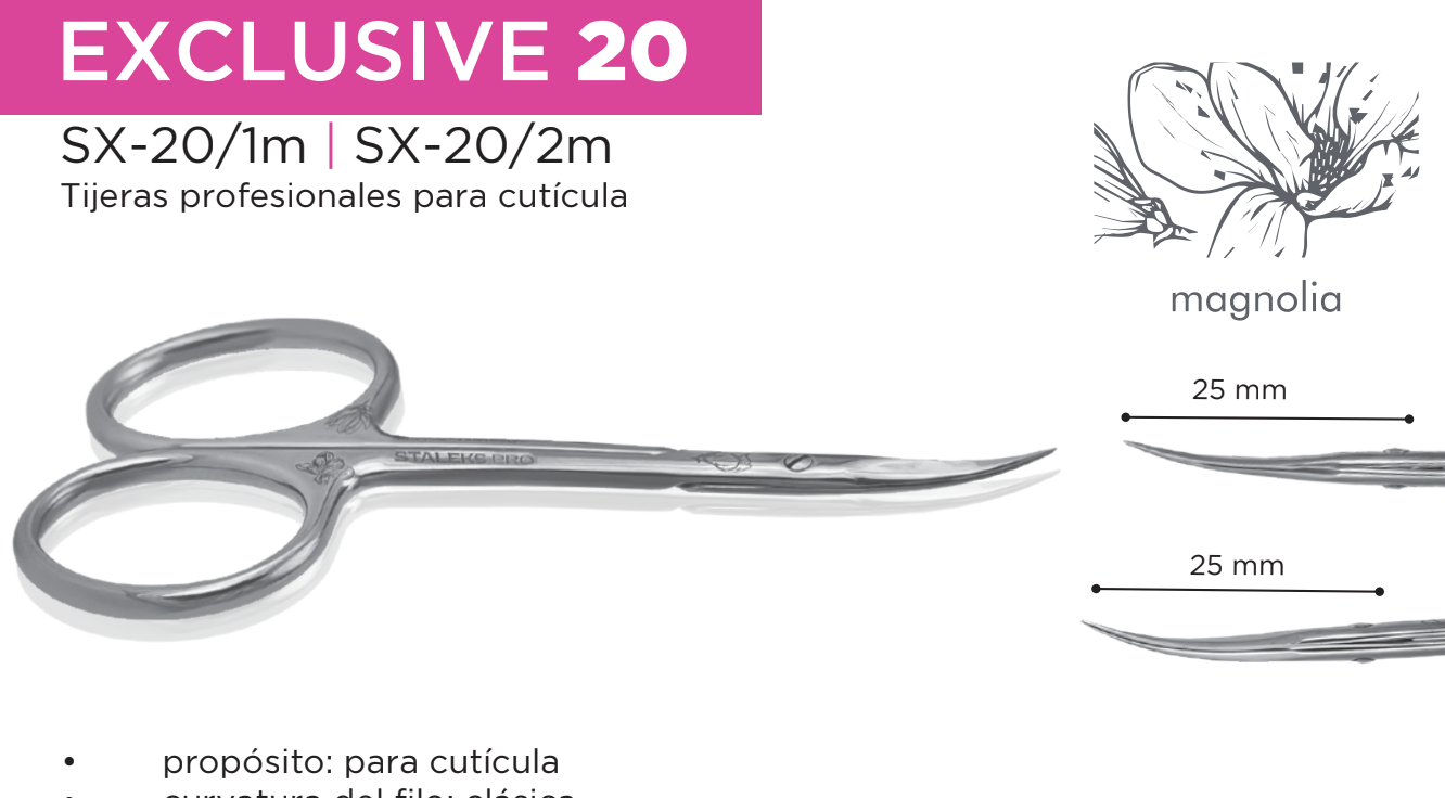 TIJERAS PARA CUTICULA STALEKS EXCLUSIVE 20/2