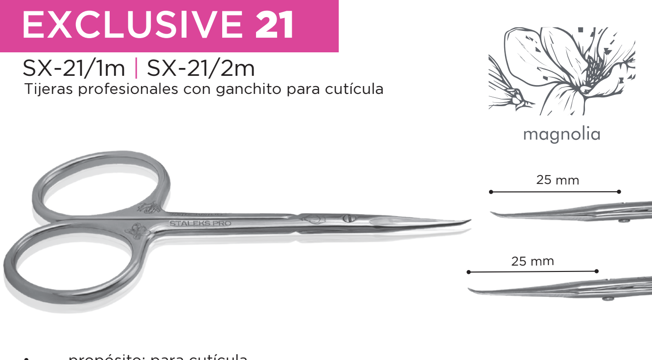 TIJERAS PARA CUTICULA STALEKS EXCLUSIVE 21/1