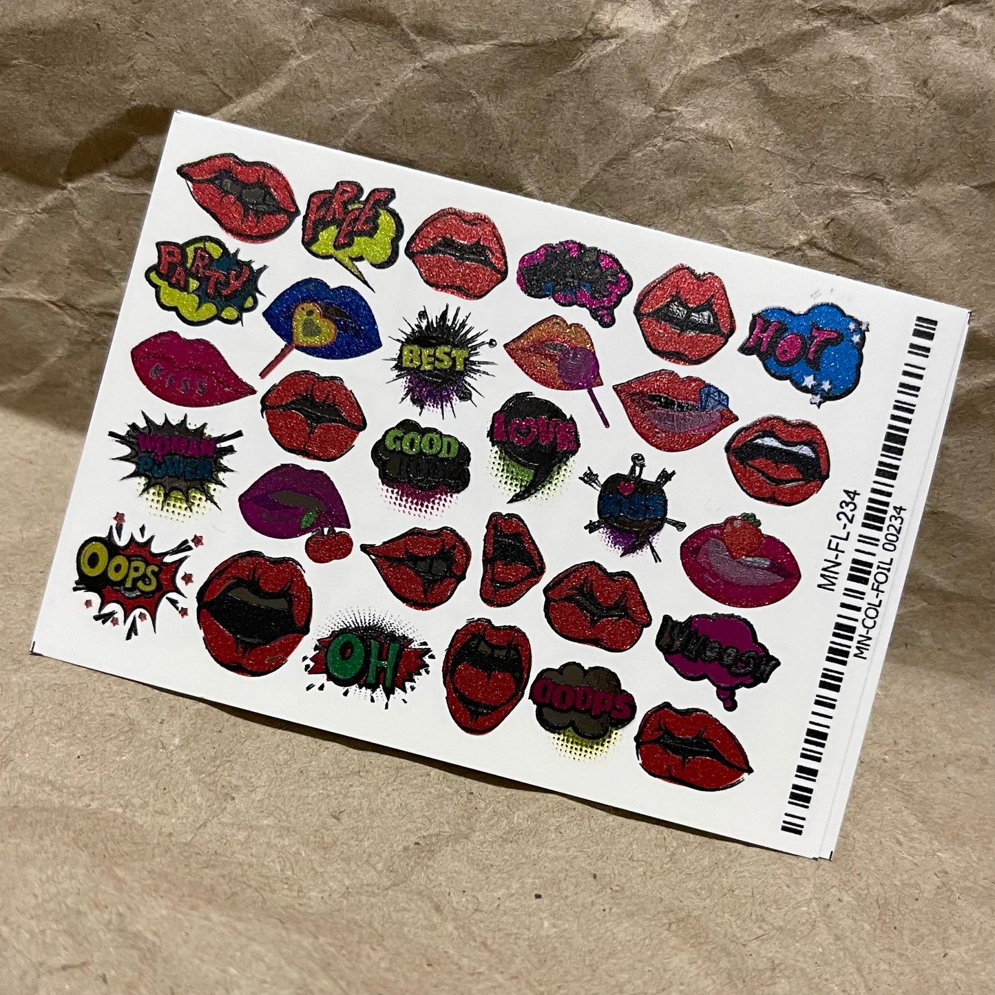 PEGATINA AL AGUA (SLIDER) MN-FL-234