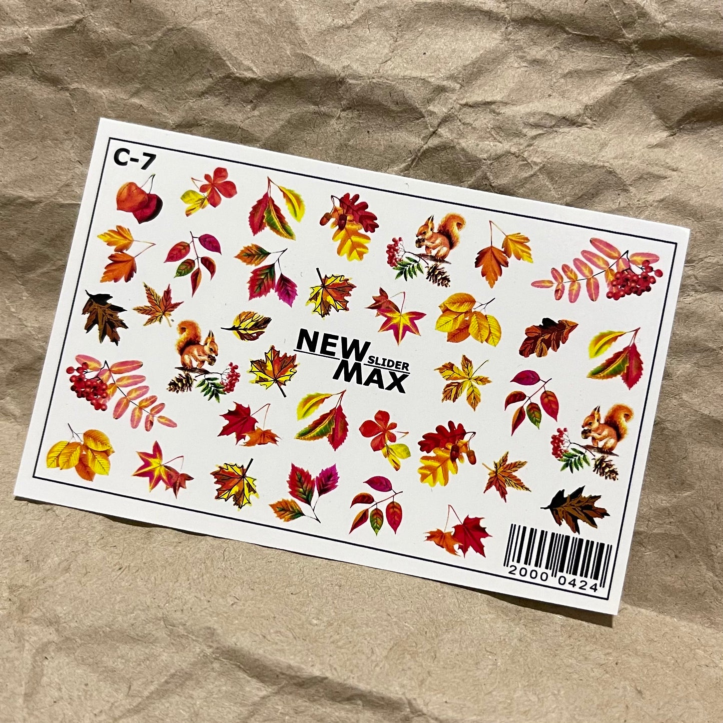 PEGATINA AL AGUA (SLIDER) NM C-7