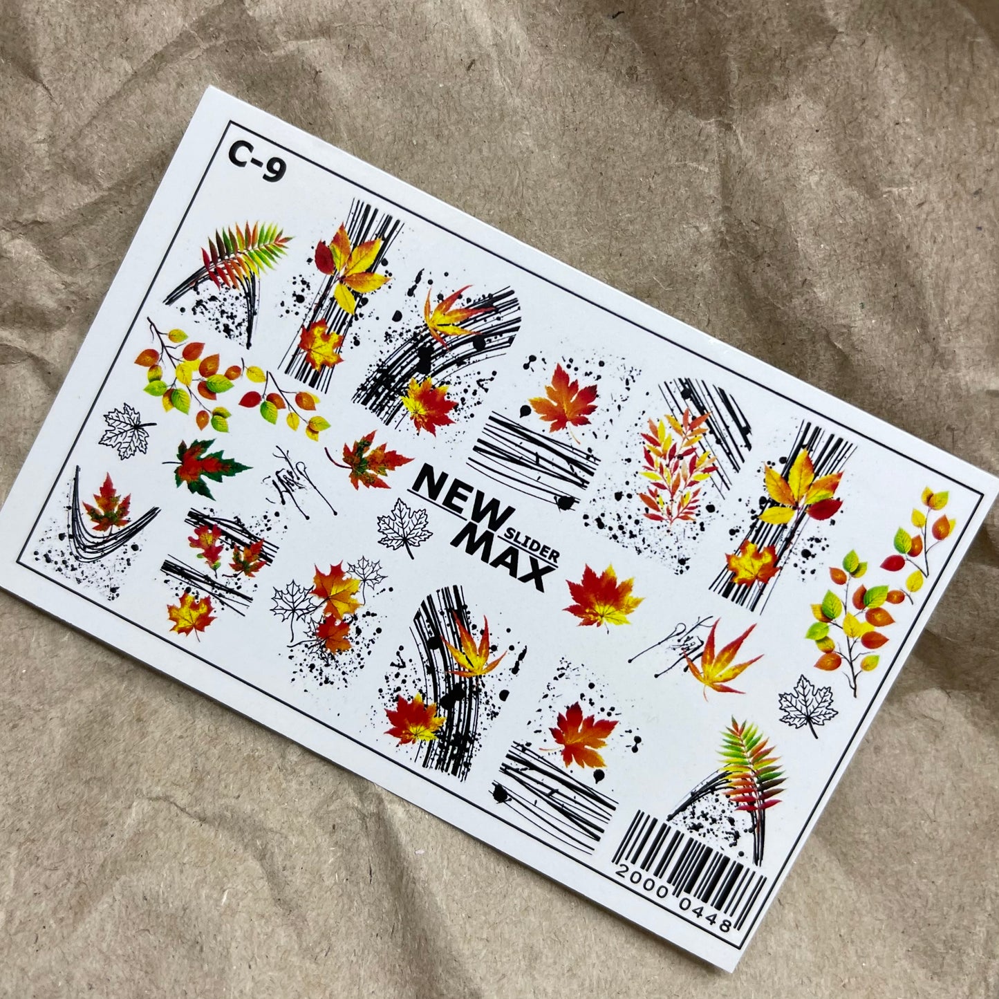 PEGATINA AL AGUA (SLIDER) NM C-9