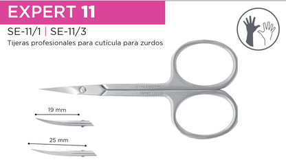 TIJERAS PARA CUTICULA ( ZURDOS) STALEKS EXPERT 11/1