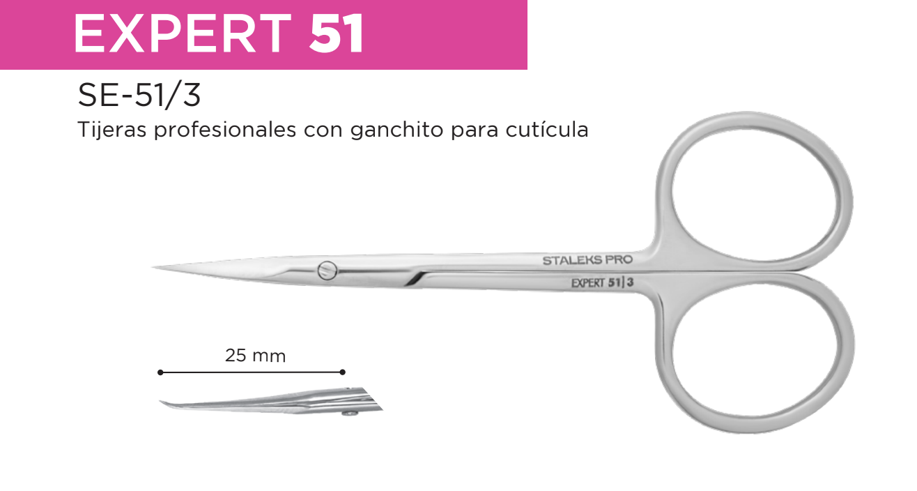 TIJERAS PARA CUTICULA STALEKS EXPERT 51/3