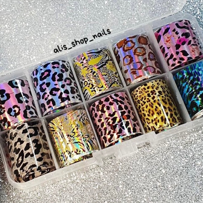 FOIL *ANIMAL PRINT COLOR* PACK 10UD